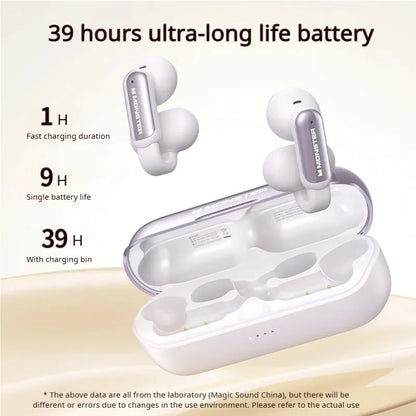 Experience Blissful Freedom with AC601 OWS Wireless Bluetooth Earphones - ENC Call Noise Cancelling Earclip Headphones for Active Lifestyles