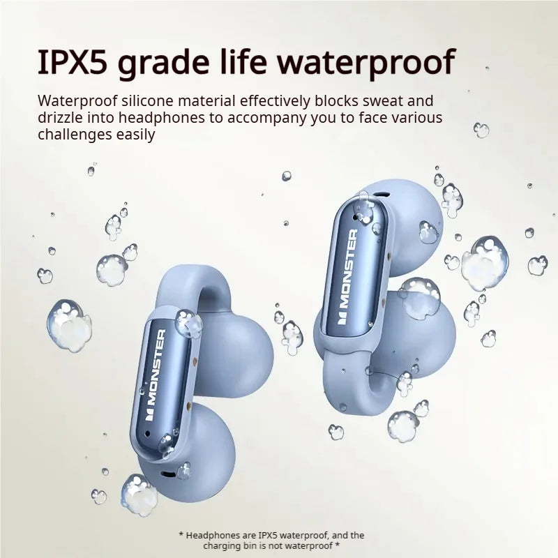 Experience Blissful Freedom with AC601 OWS Wireless Bluetooth Earphones - ENC Call Noise Cancelling Earclip Headphones for Active Lifestyles