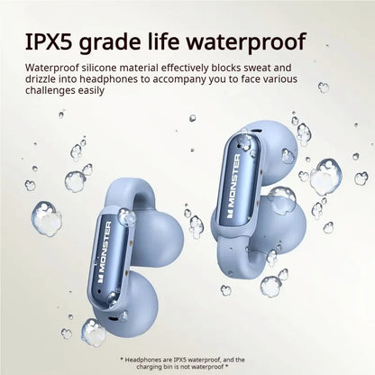 Experience Blissful Freedom with AC601 OWS Wireless Bluetooth Earphones - ENC Call Noise Cancelling Earclip Headphones for Active Lifestyles